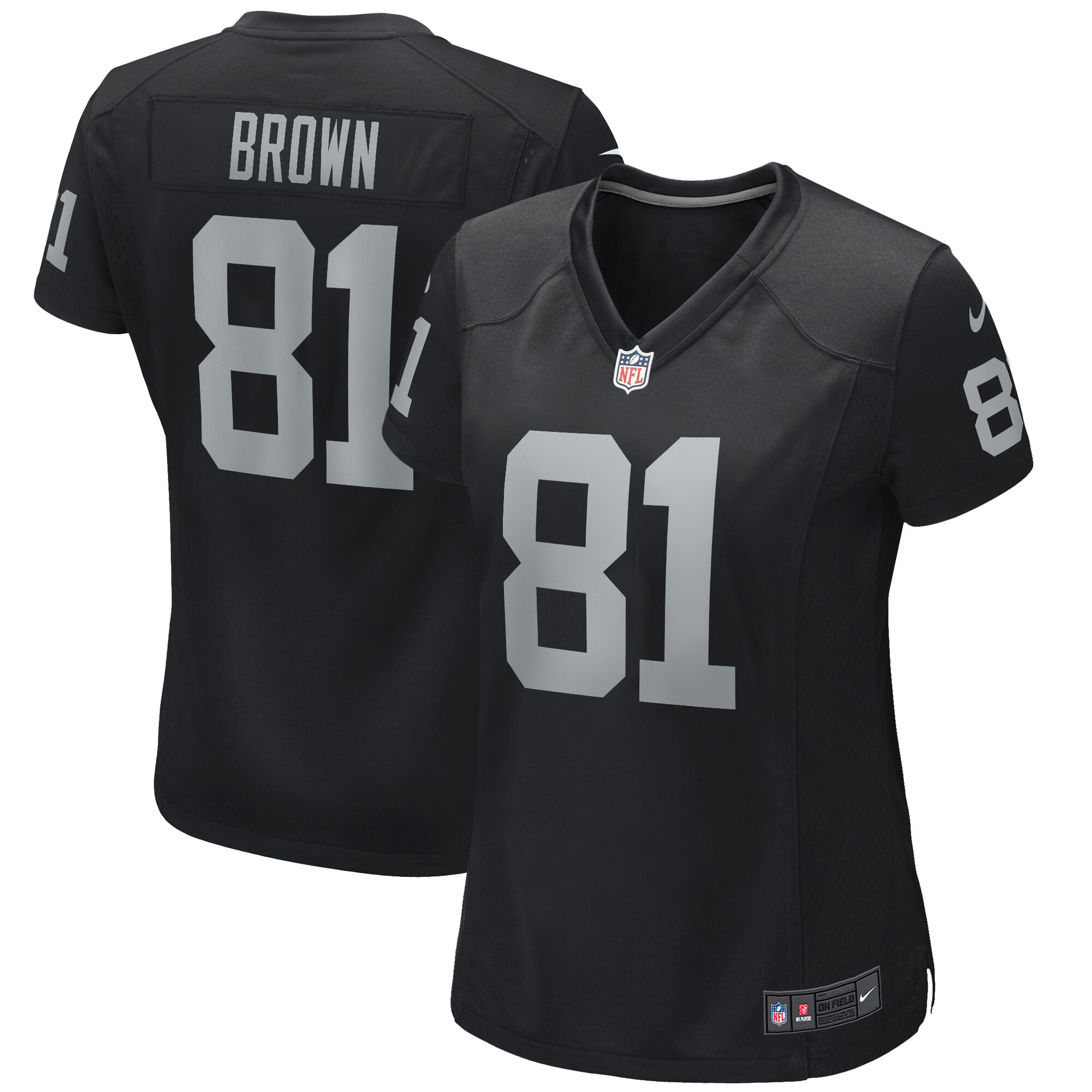 Women’s Las Vegas Raiders Tim Brown Black Game Retired Player Jersey