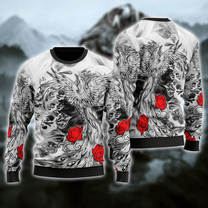 Viking Phoenix Ugly Christmas Sweater | For Men & Women | Adult | Us5985