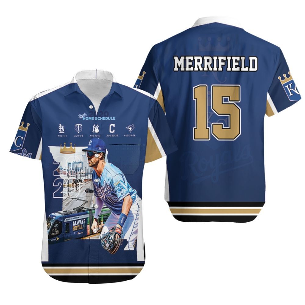 15 Whit Merrifield Kansas City Royals 2021 Hawaiian Shirt