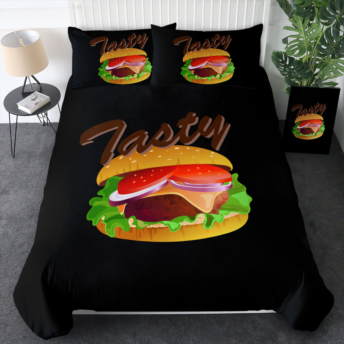 3D Tasty Hamburger Swbj4747 Bedding Set