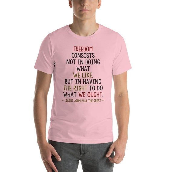 Saint John Paul Ii Catholic Saints Quotes Serie Shirt Catholic Quotes Pope John Paul Ii Wojty A Shirt