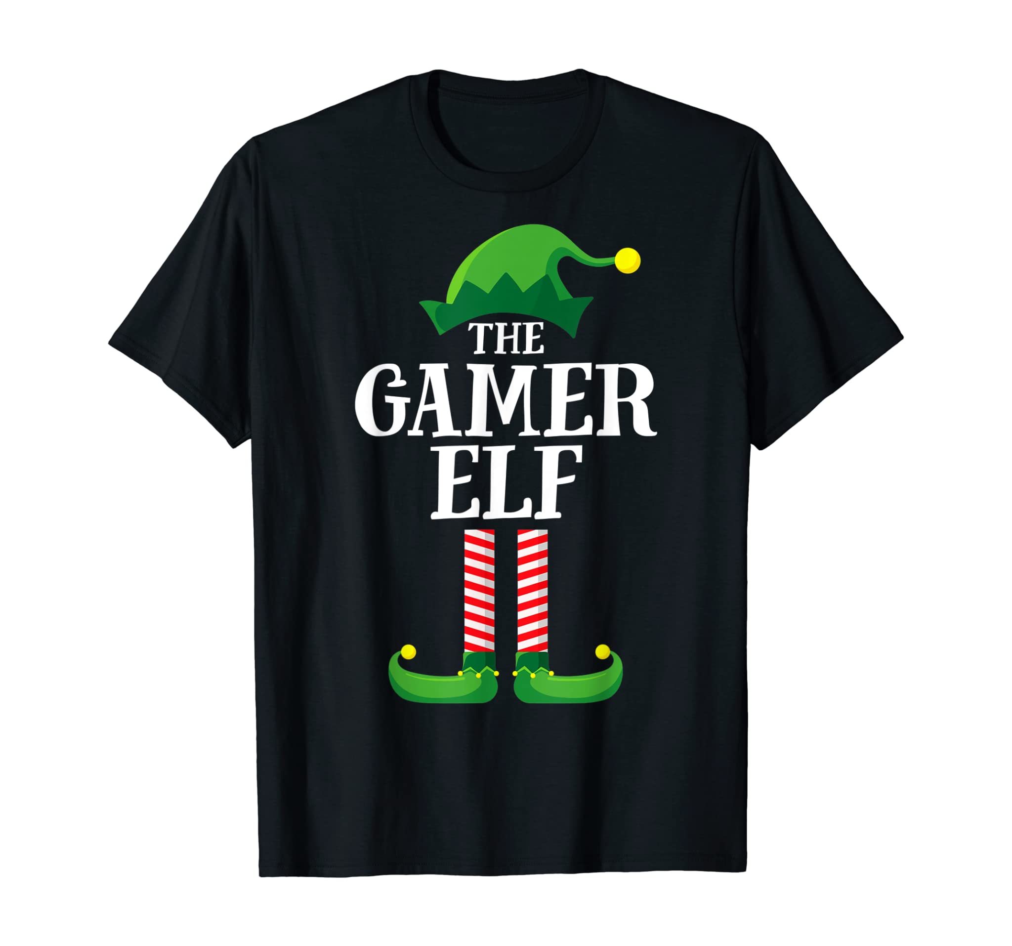 Gamer Elf Matching Family Group Christmas Party Pajama T-Shirt