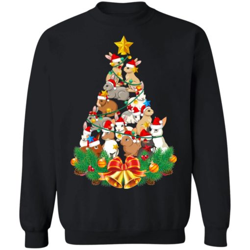 Christmas Bunny Tree Christmas Sweatshirt