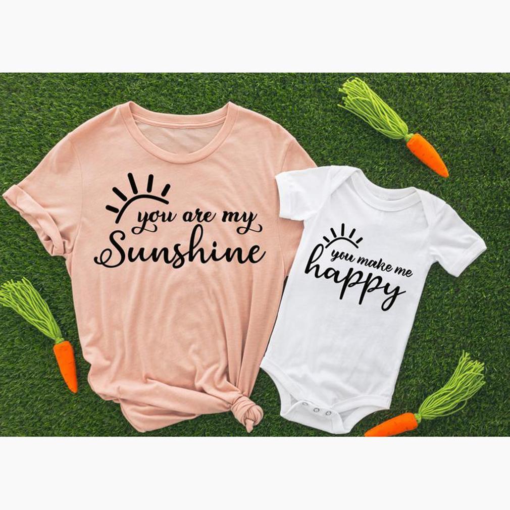 Citybarks [Baby Onesie + Tshirt] Gifts For Mom to be,  You Are My Sunshine Matching Shirt Mom And Baby Shirts HM469