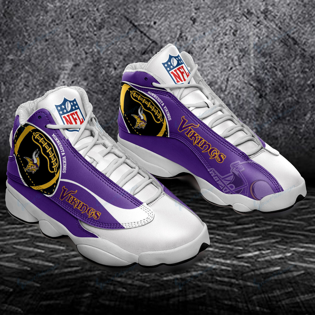 Minnesota Vikings Ajd13 Sneakers Bg81