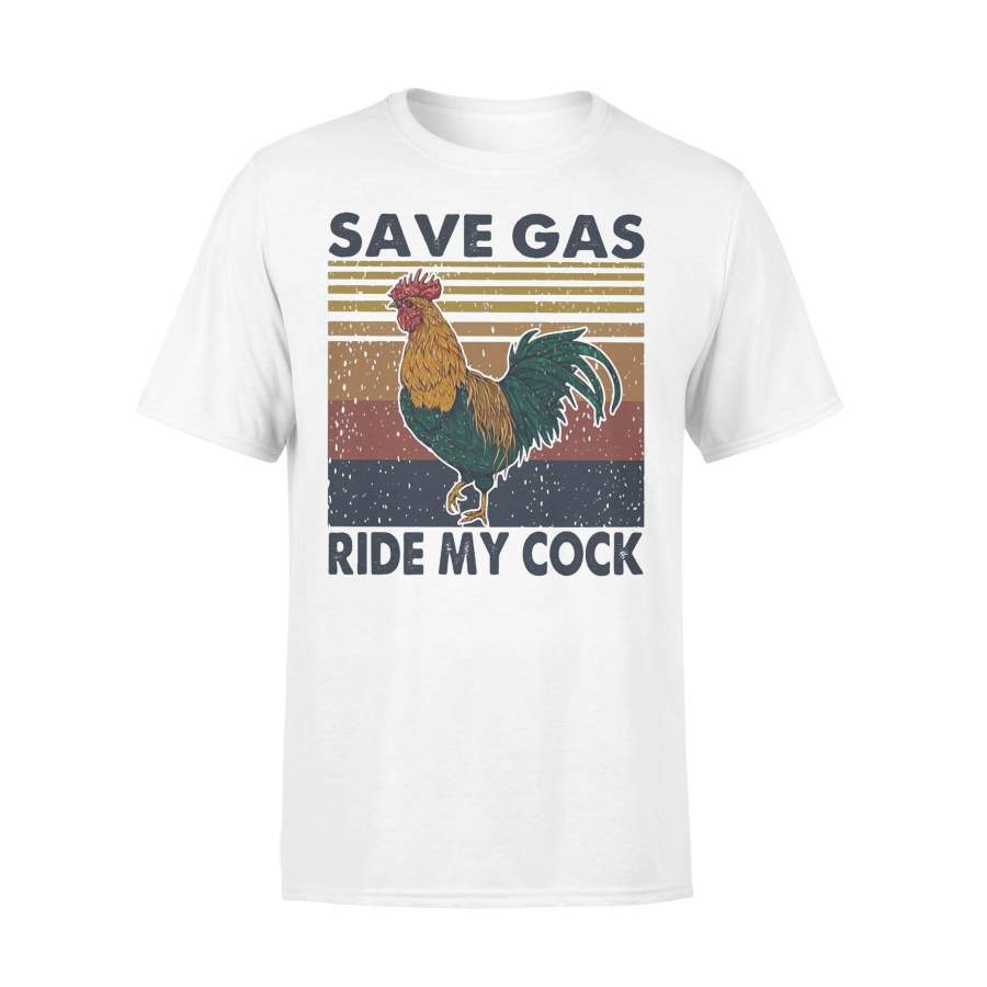 Chicken Save Gas Ride My Cock Vintage T-shirt
