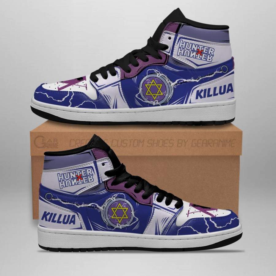 Killua Shoes Hunter X Hunter Jordan Sneakers YoYo HxH Anime Shoes