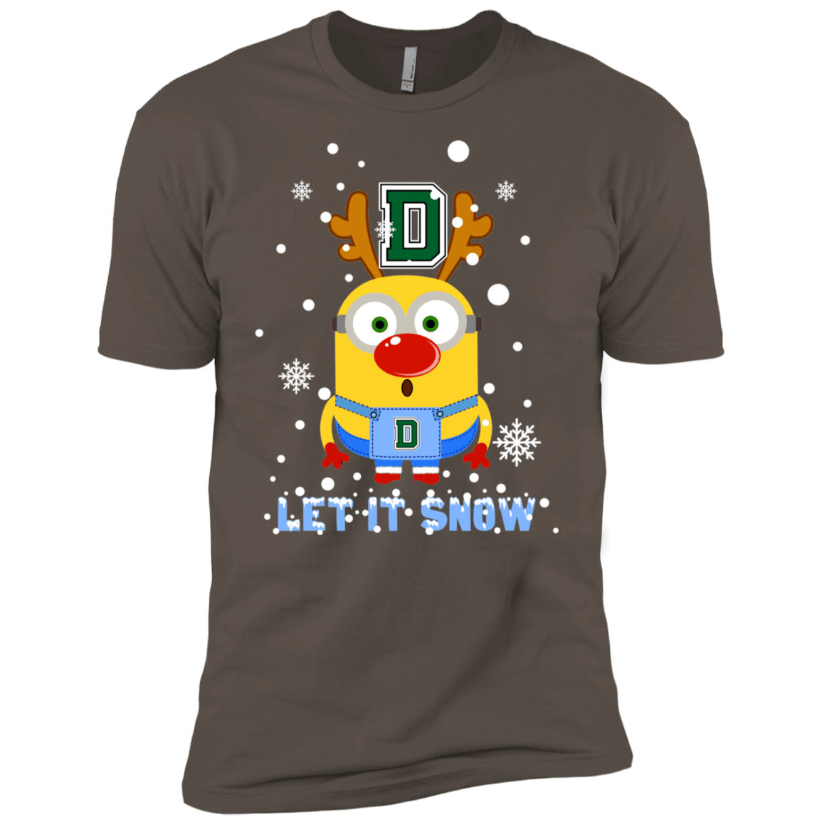 Check out this awesome Minion Dartmouth Big Green Ugly Christmas Sweaters Let It Snow Men’s T-Shirt