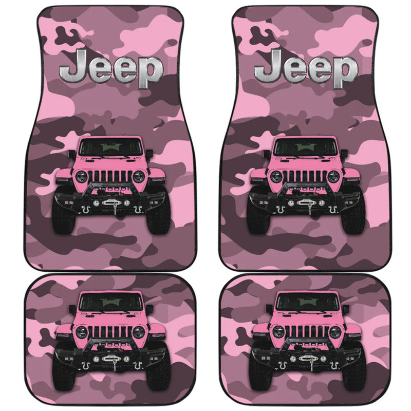 Jeep Car Mats – Car Floor Mats Car Accessories Camouflage – Pink Lt8