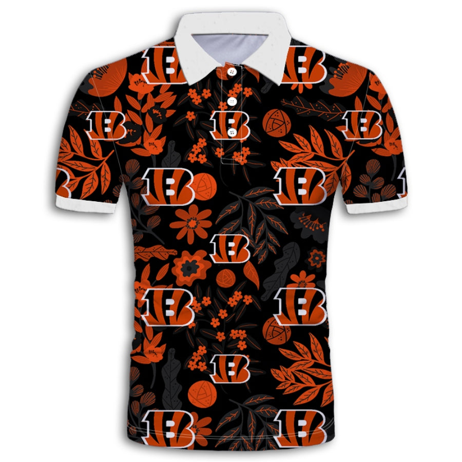 Cincinnati Bengals Aloha Hawaii Polo Shirt Ha37494