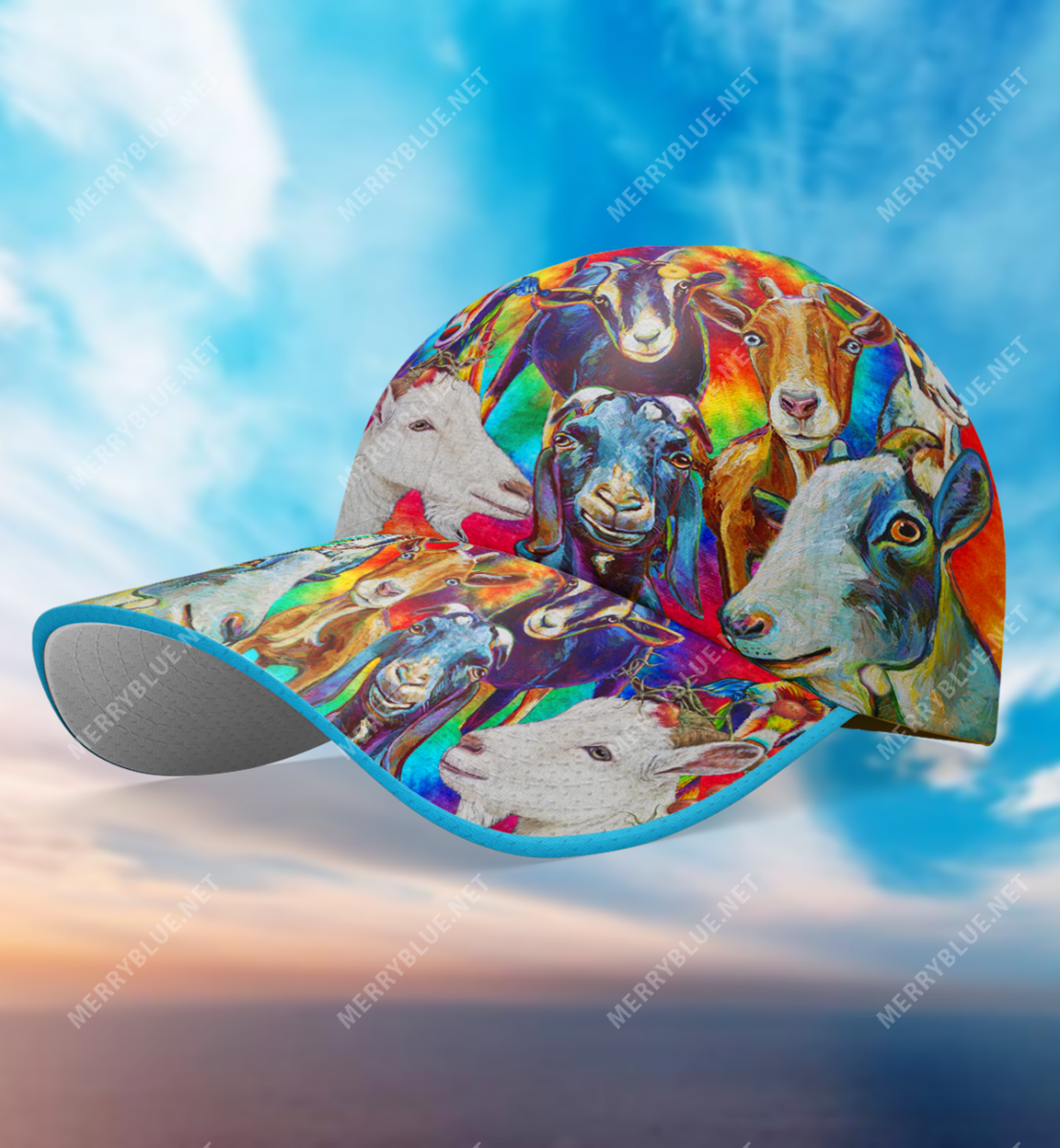 Colorful Goats Unisex Hawaii Cap Ha32485