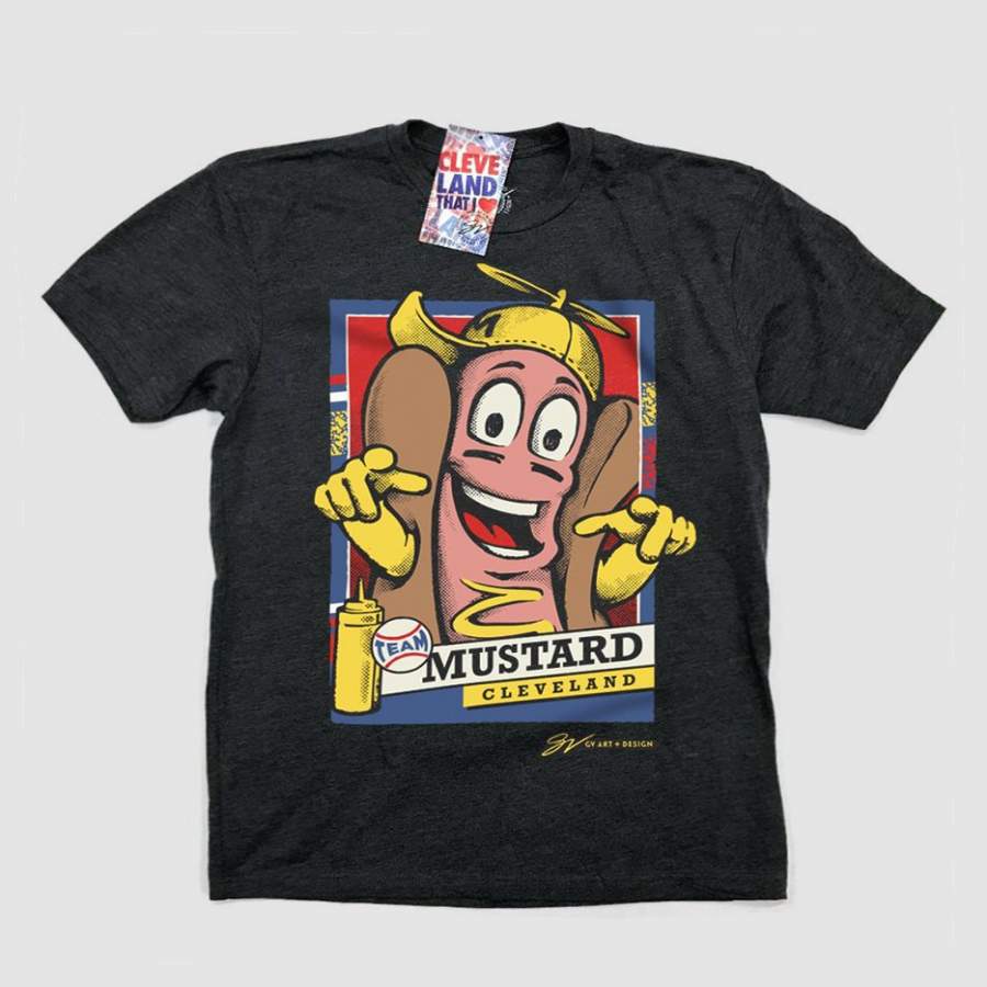 Kids Team Mustard Cleveland Hot Dogs T-Shirt