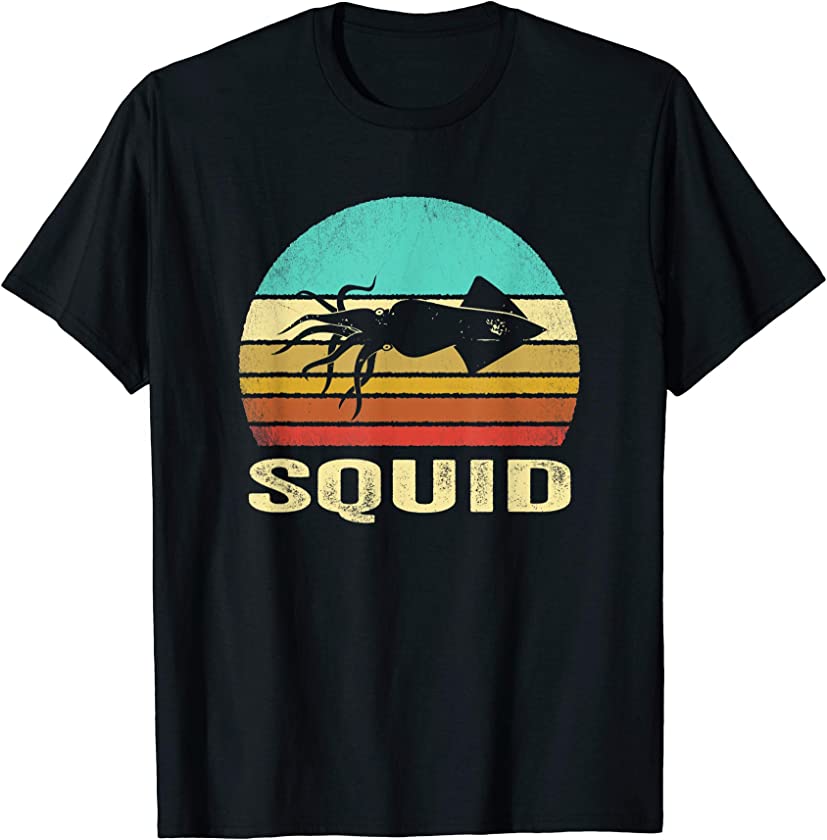 Vintage Squid Shirt Sunset