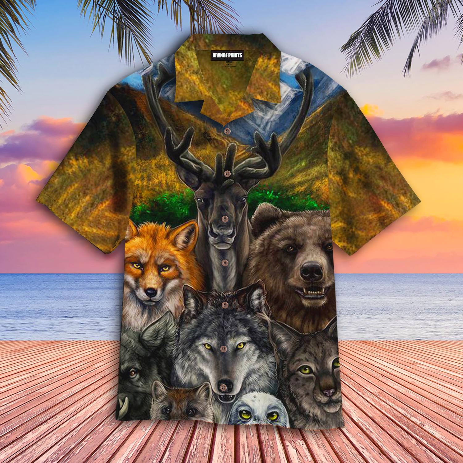 Native American Bear Wolf Owl Fox Unique Hawaii Shirt For Men And Women Ha68617