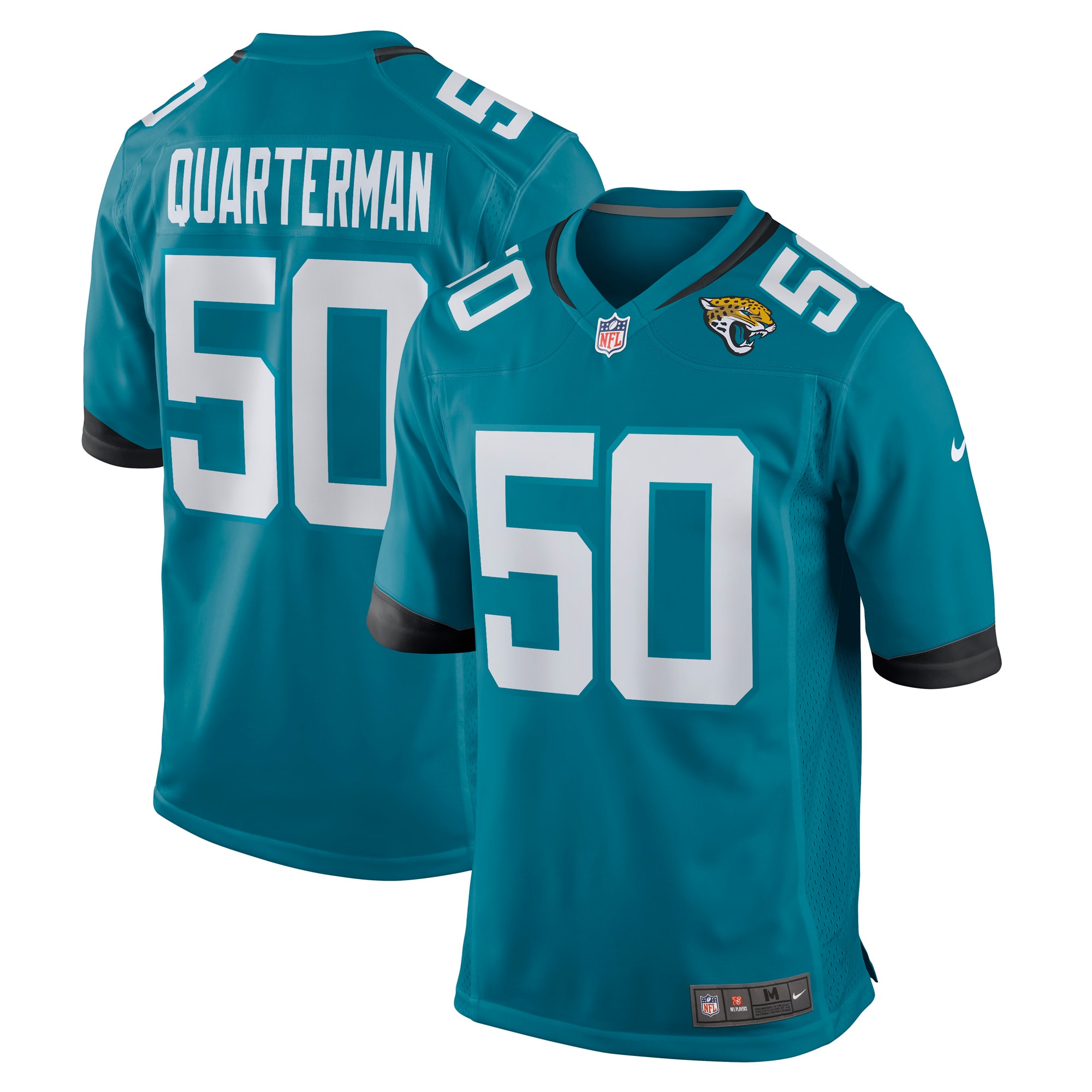 Shaquille Quarterman Jacksonville Jaguars Game Jersey – Teal