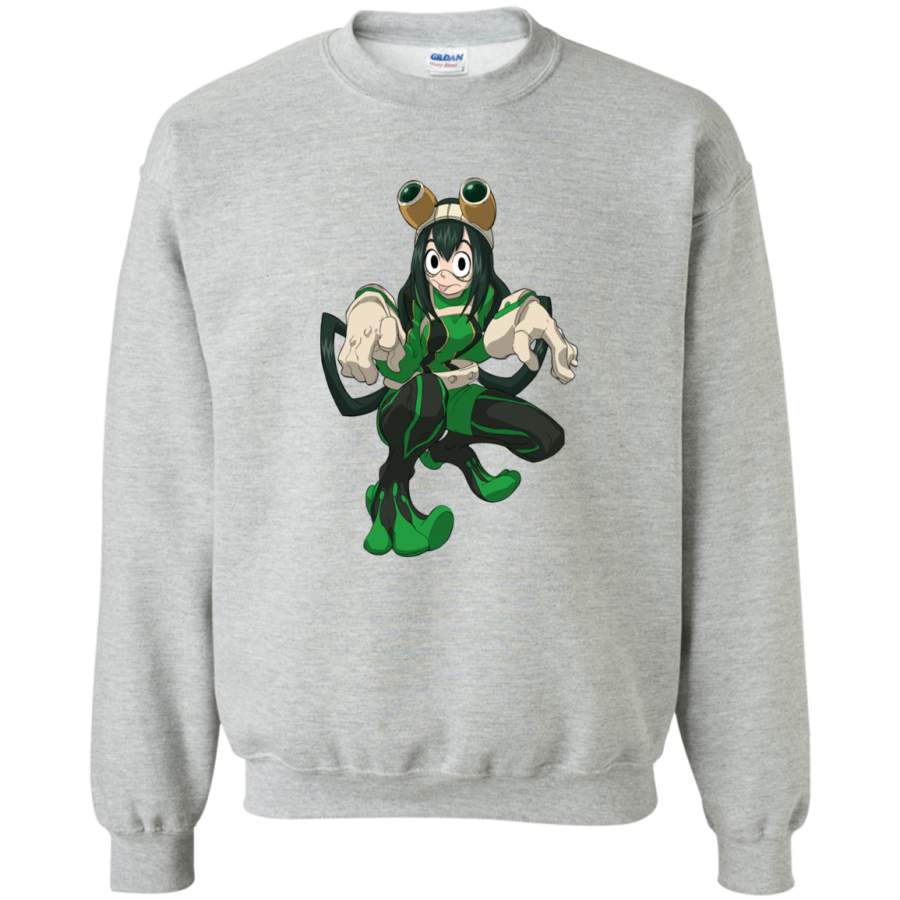 AGR My Hero Academia tsuyu Crewneck Pullover Sweatshirt