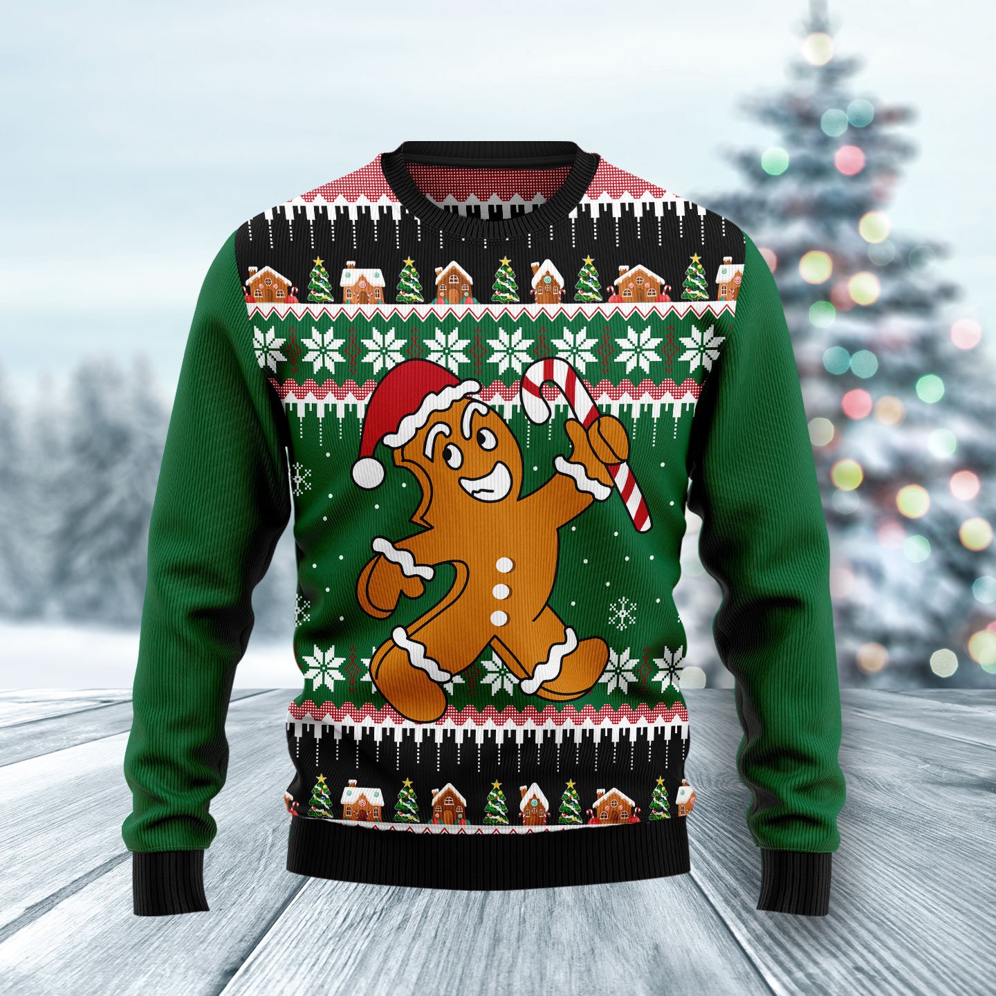 Xmas Gingerbread Man HZ121004 unisex womens & mens, couples matching, friends, funny family ugly christmas holiday sweater gifts (plus size available)