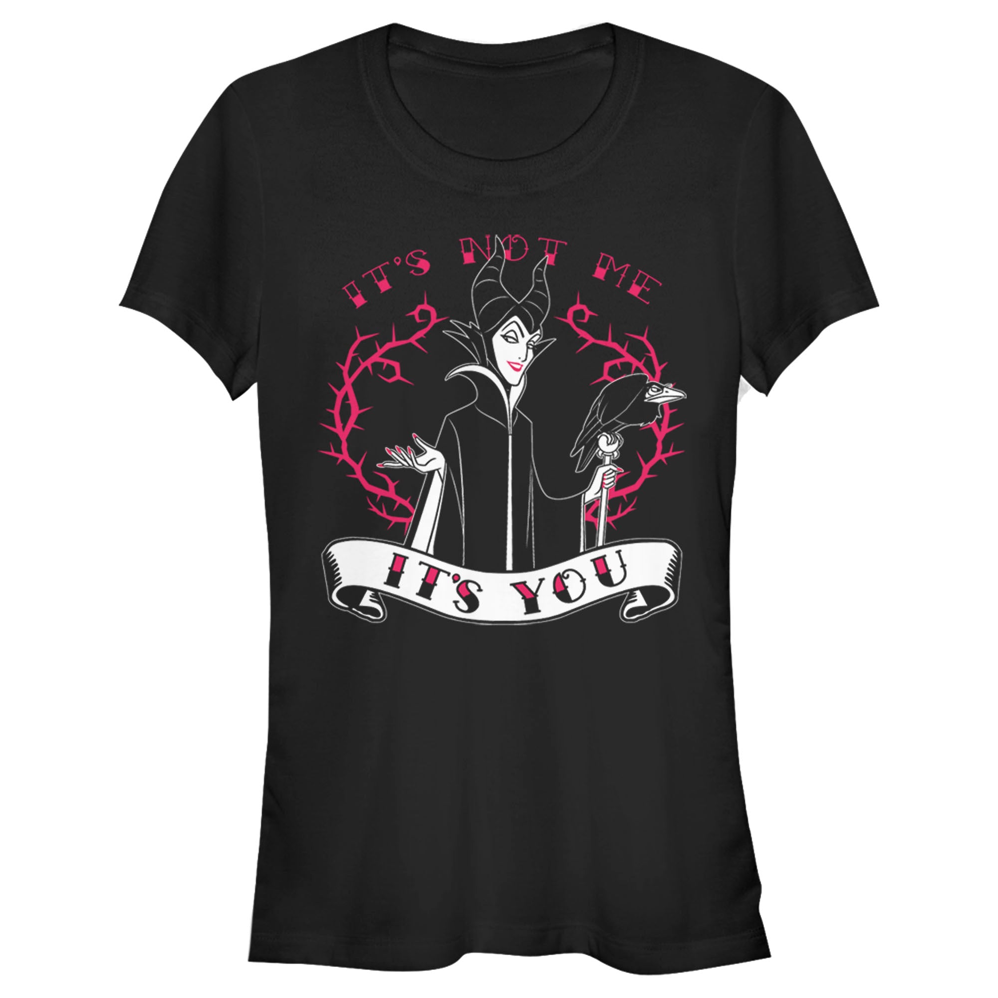 Junior’S Sleeping Beauty Maleficent Valentine’S Day It’S Not Me, It’S You T-Shirt