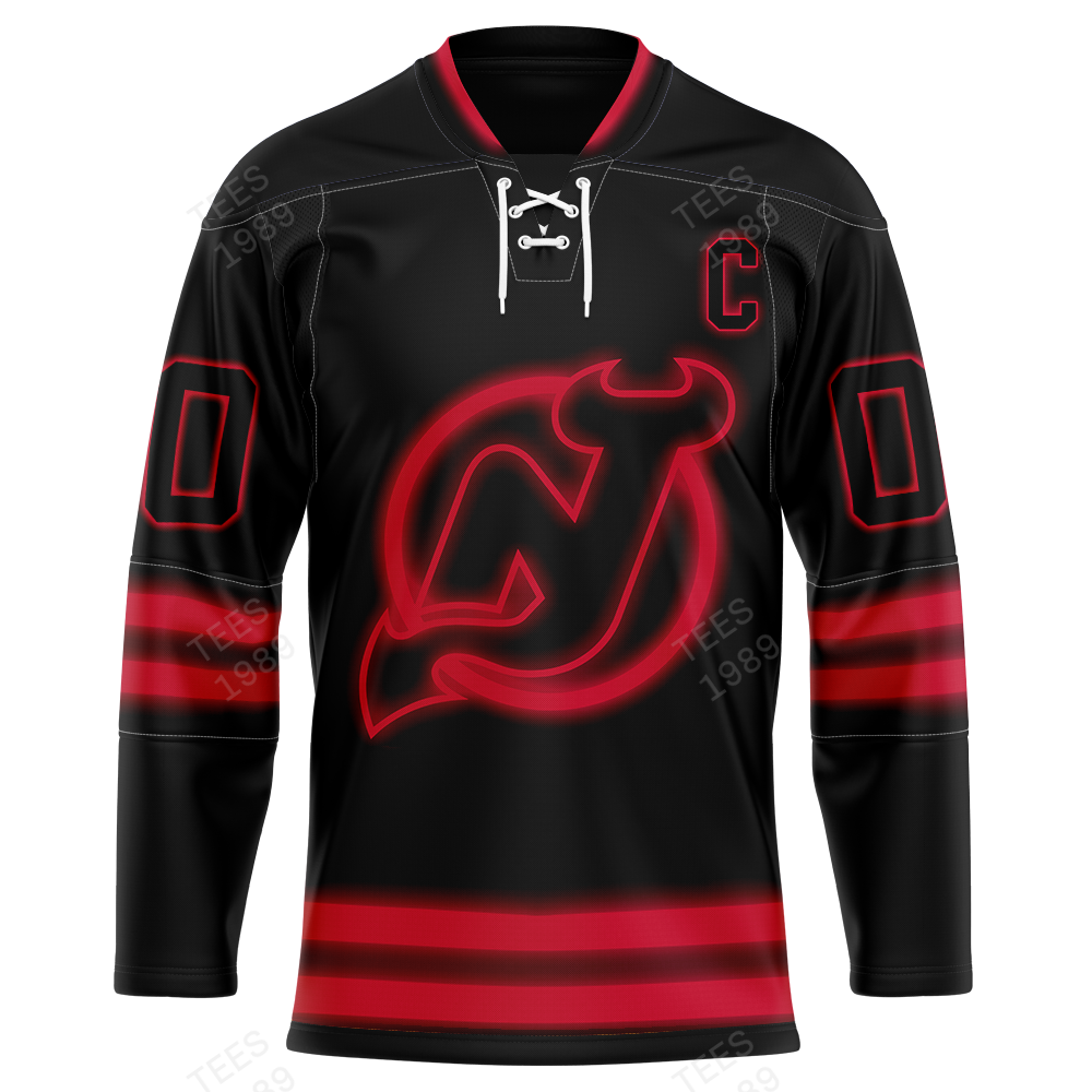 New Jersey Devils NEON  | CUSTOMIZE YOUR NAME & NUMBER | HOT SALE 3D PRINTED