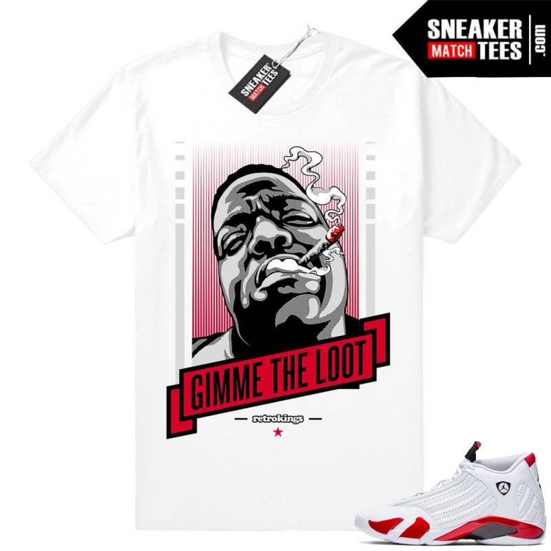 Candy Cane 14s | Gimme the Loot | White Shirt