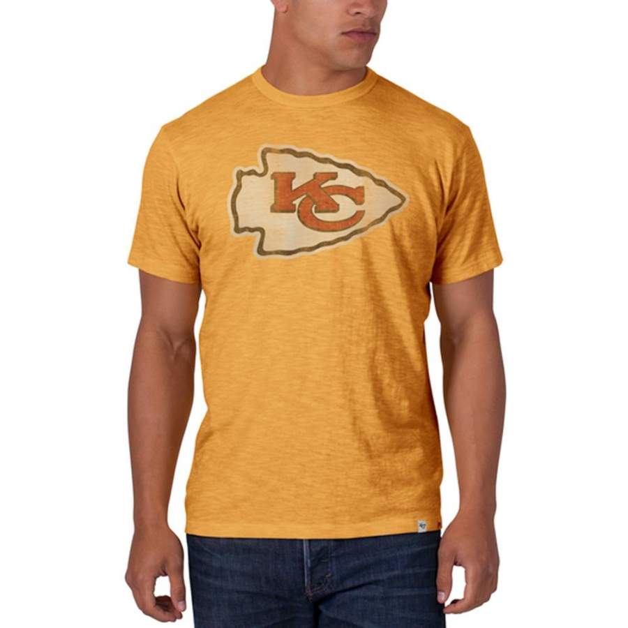 Kansas City Chiefs – Logo Scrum Premium Yellow T-Shirt