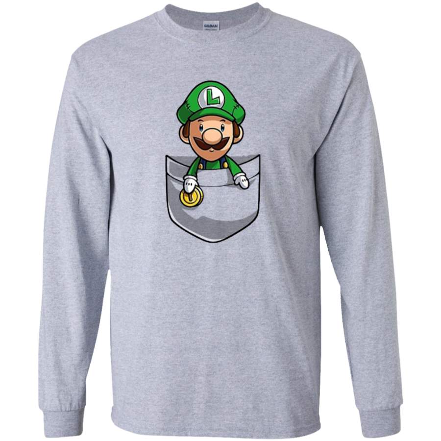 AGR Pocket Luigi Tshirt Long Sleeve T-Shirt