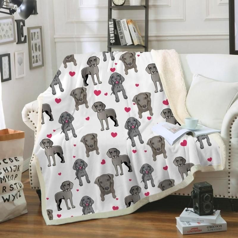 Weimaraner Blanket, Christmas Gift, Dog Lover Blanket