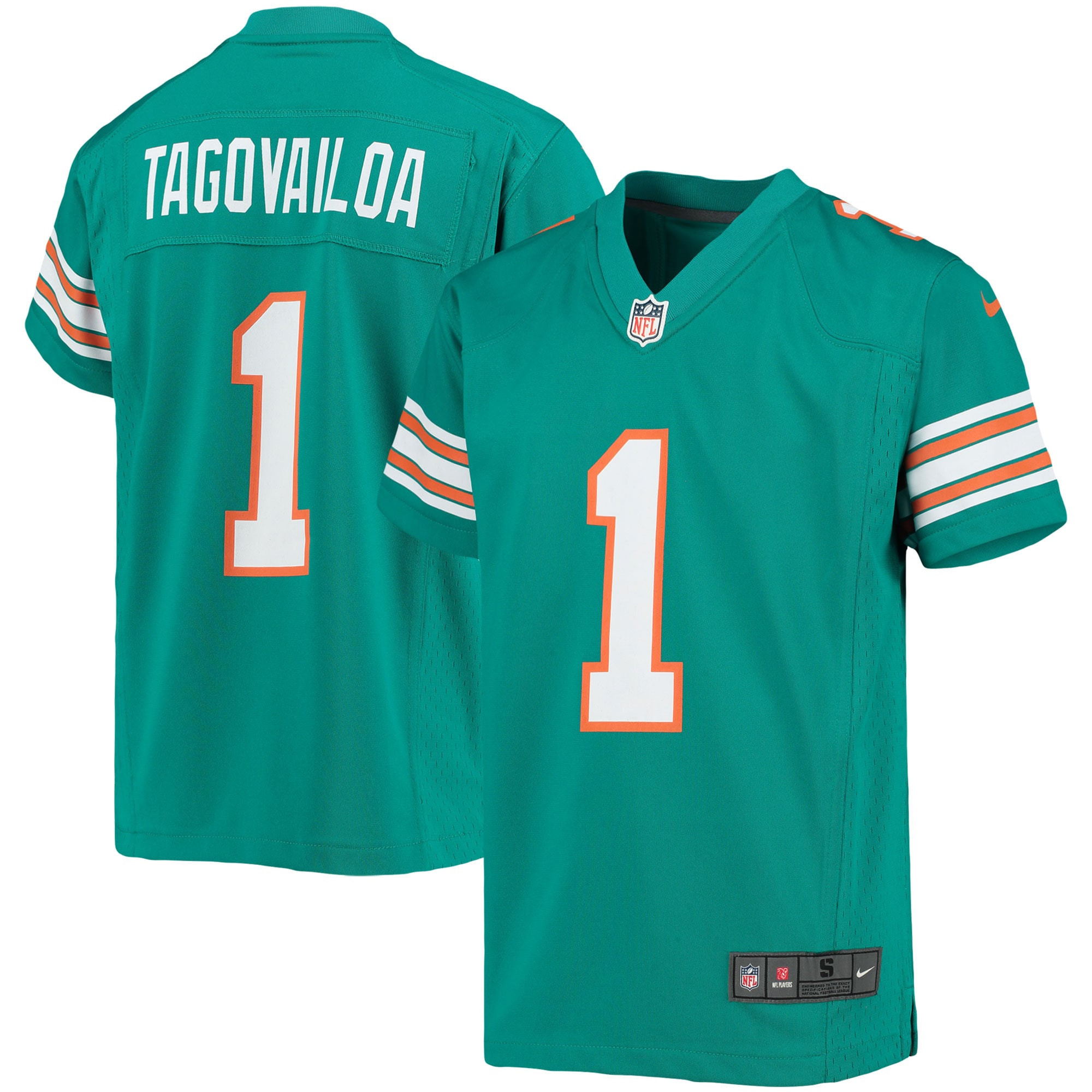 Tua Tagovailoa Miami Dolphins Alternate Game Jersey Aqua NFL