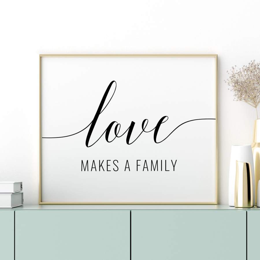 ANTN2112 - Family - Love Makes A Family - Poster - Poster Art Design