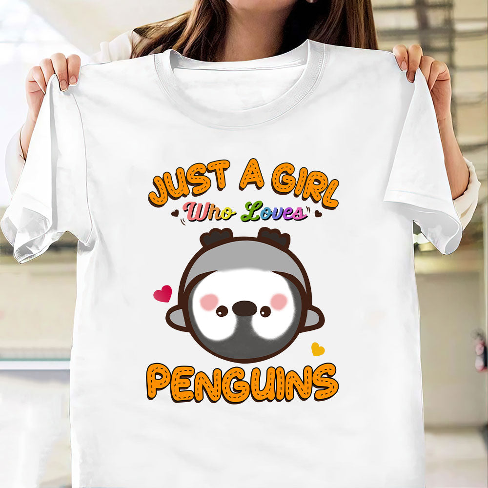 Penguin Just A Girl Who Loves Penguins Tnlz2504013Y Light Classic T Shirt