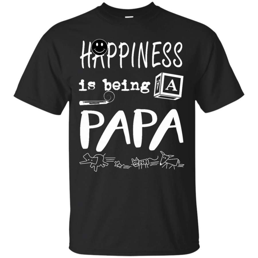 AGR Father s Day Papa Shirts Happiness Is Being Papa T shirts Hoodies Sweatshirts