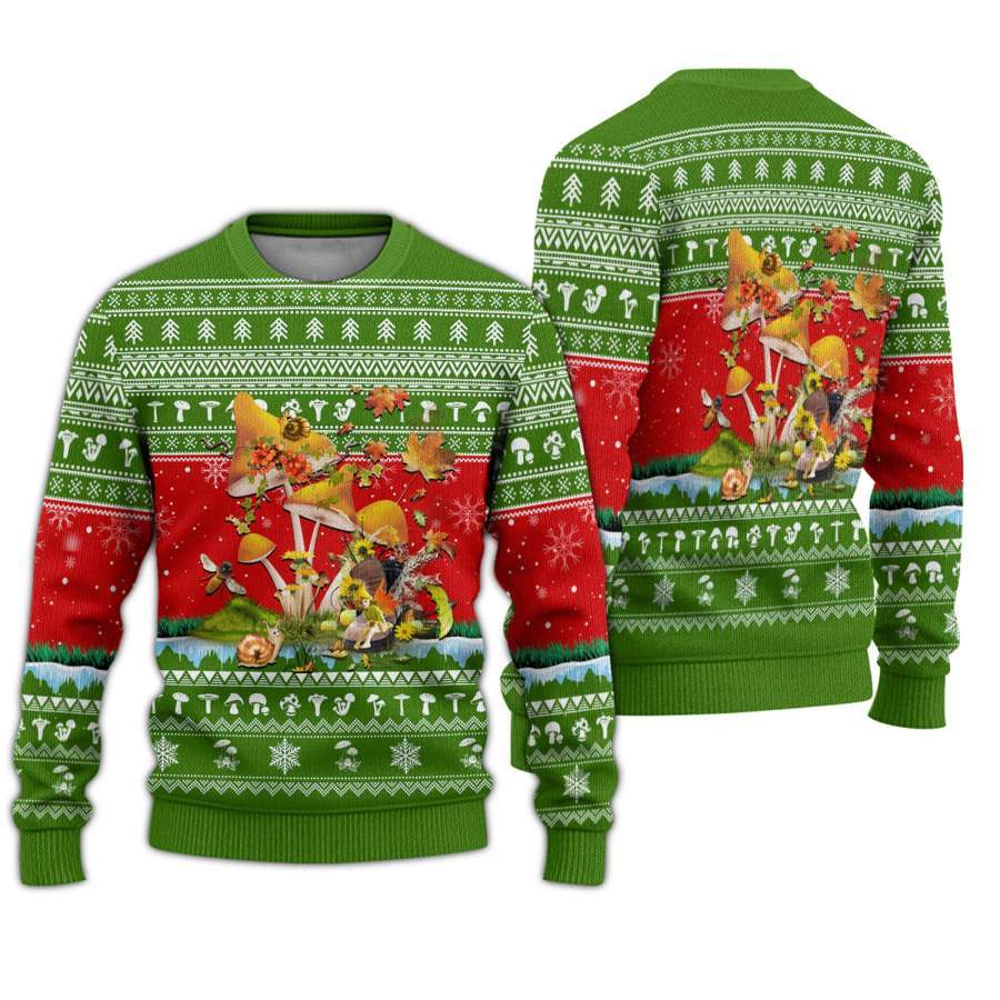 Amazing Mushroom Ugly Christmas Yall Ugly Christmas Sweater | Adult | Us1600