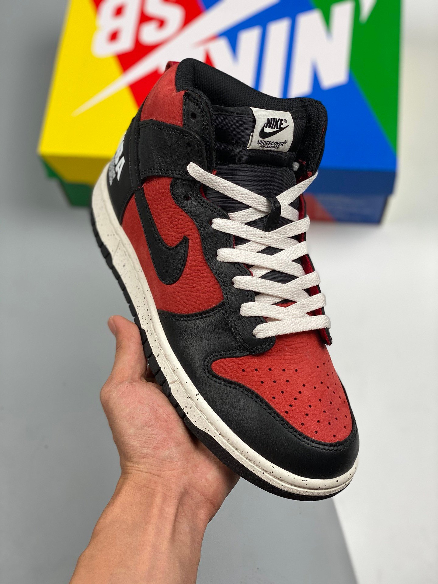 Undercover x Nike Dunk High UBA Gym RedWhite-Black DD9401-600 5338778