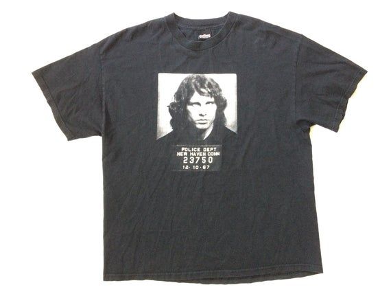 Vtg Jim Morrison Mugshot 90S The Doors Winterland Shirt