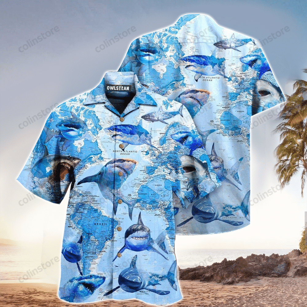 Shark Hawaii Perfect Gift Ideas For Lover Shirt Aloha Ha21176