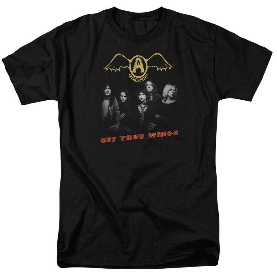 Aerosmith Mens Get Your Wings T-Shirt