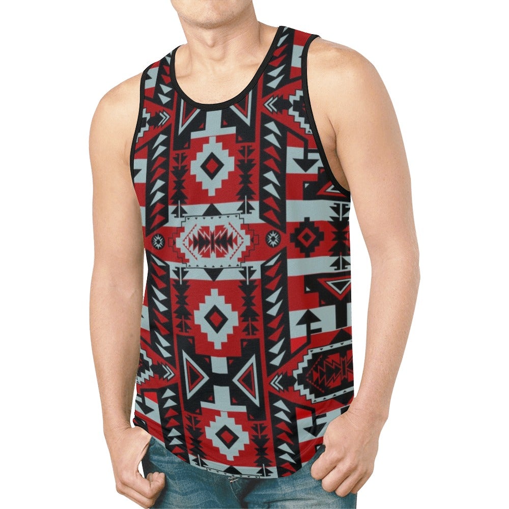 Chiefs Mountain Candy Sierra Dark New All Over Print Tank Top For Men (Model T46)