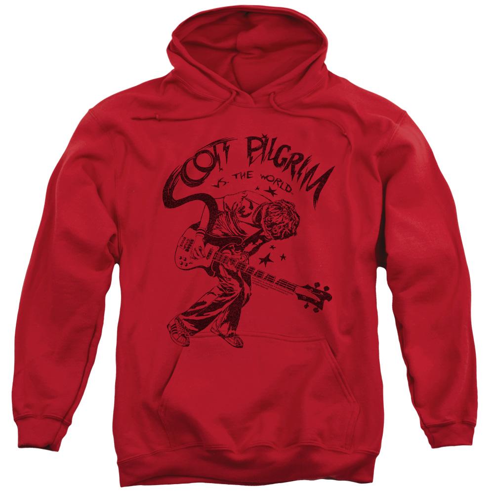 Scott Pilgrim Vs The World Rockin Mens Hoodie Red T-Shirt