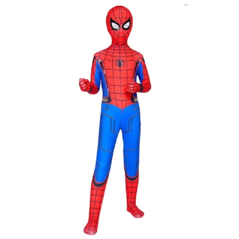 Superhero Spiderman Kids Costume Set 12 Style Iron Miles The Amazing Spiderman Halloween Cosplay Bodysuit for Boys and Girls alx