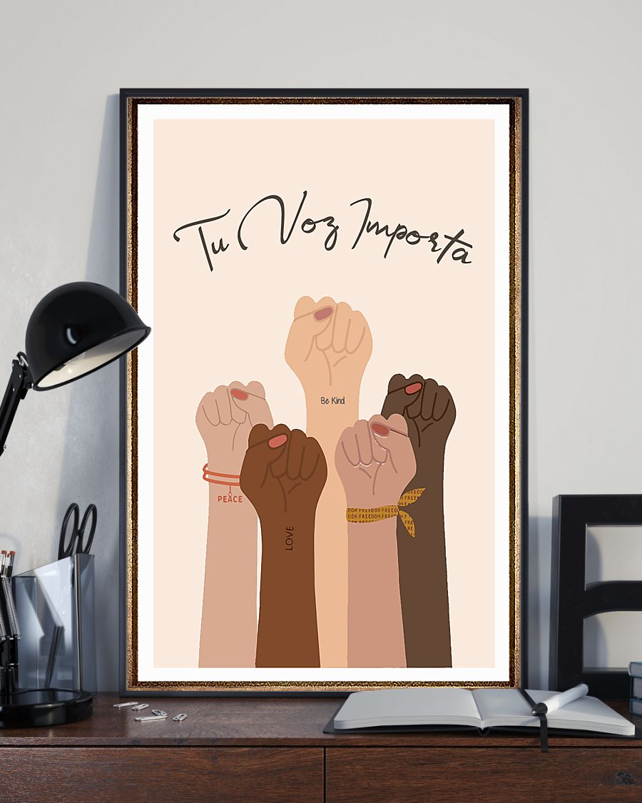 Your Voice Matter Spanish Equality Civil Rights Poster Room Home Decor Wall Art Gifts Idea – Mostsuit Support Black Lives Matter