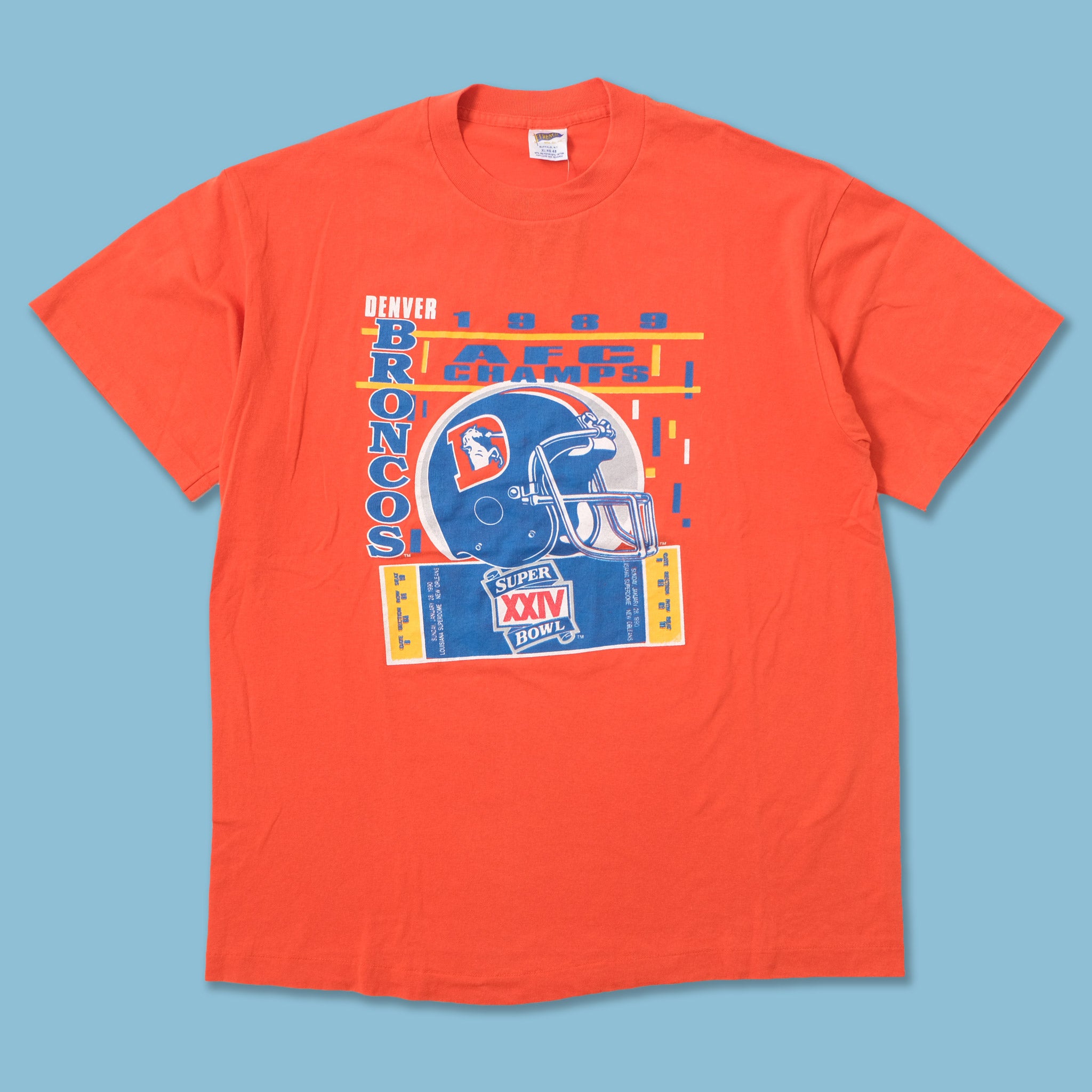 Vintage 1989 Denver Broncos T-Shirt Large