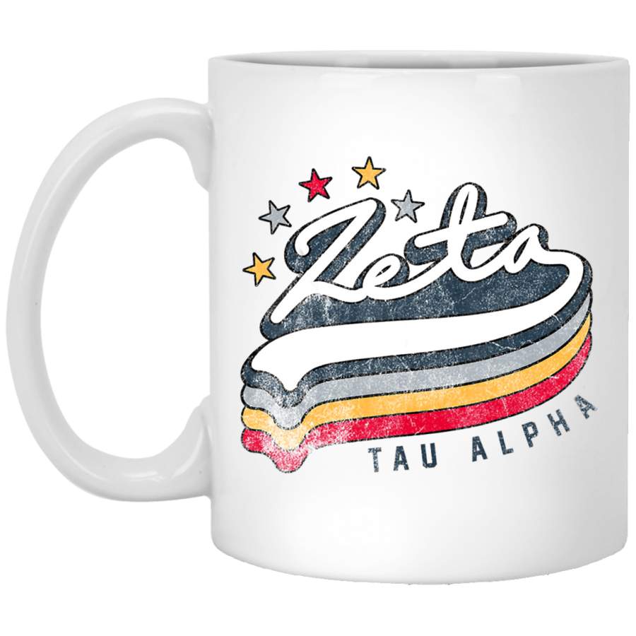 Zta Zeta-tau-alpha Retro Vintage Greek _2876 Coffee Mug