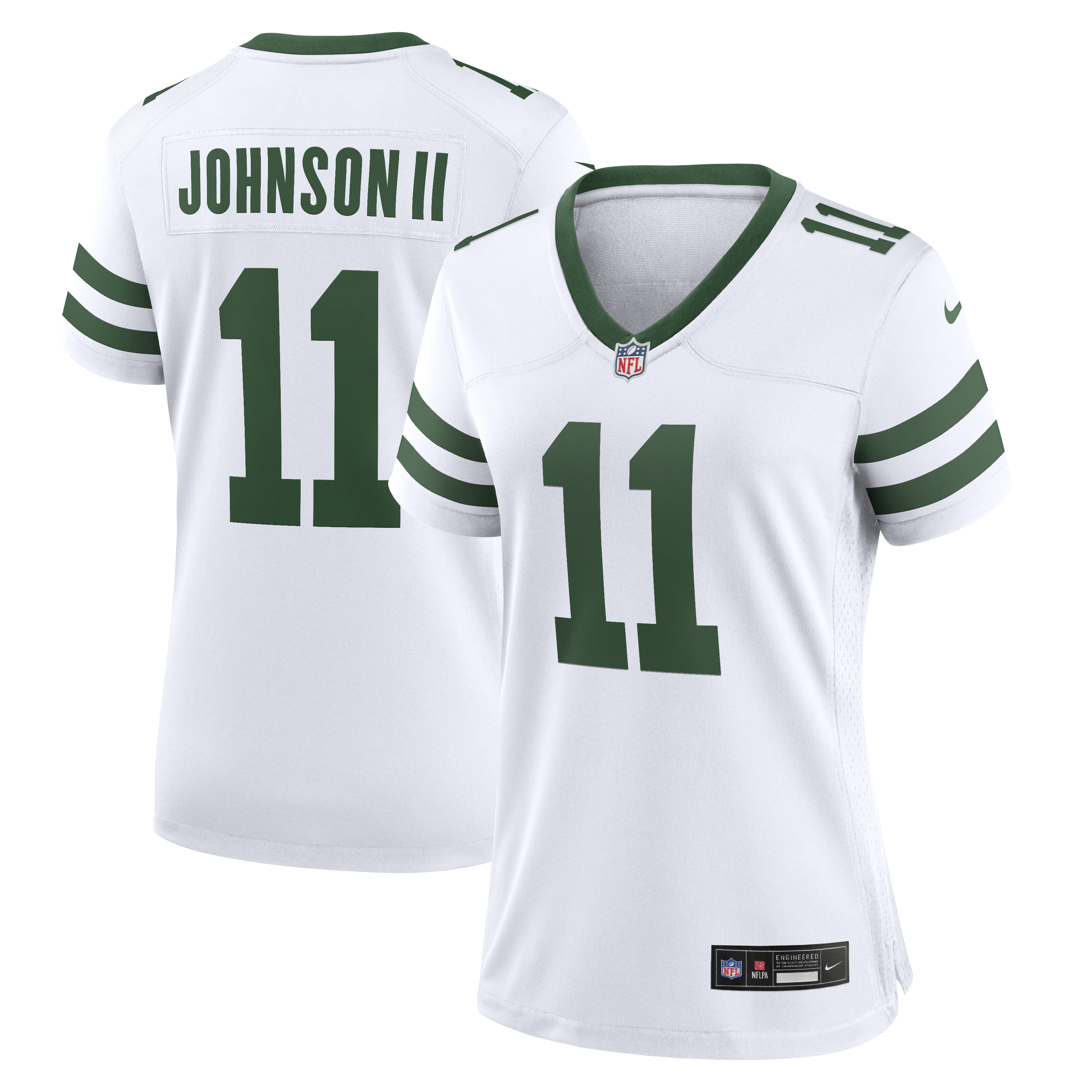 Women’s New York Jets Jermaine Johnson II Spotlight White Alternate Game Jersey