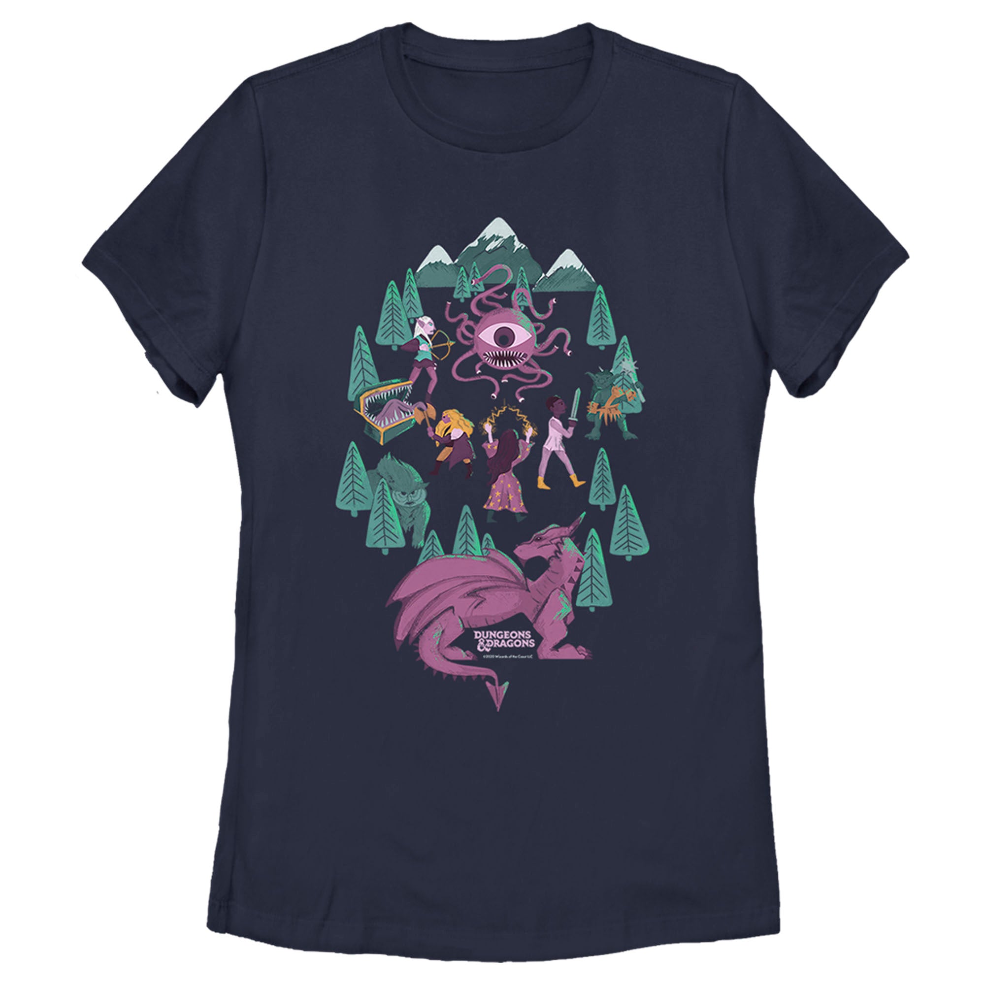 Women’S Dungeons & Dragons Let The Adventure Begin, Watch Out For Monsters T-Shirt