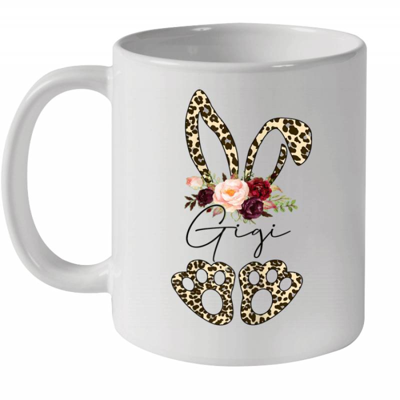 Leopard Bunny Gigi Easter Day Rabbit Funny Happy Easter Day Mug