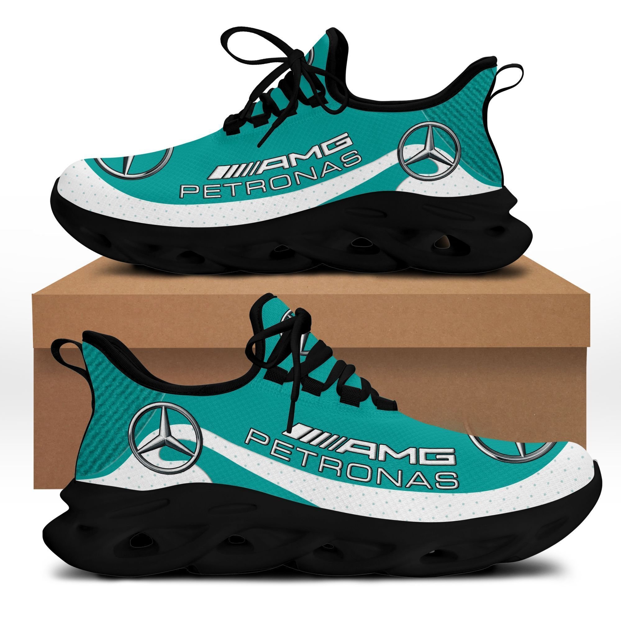 Mercedes-AMG Petronas F1 NTH-NH BS Running Shoes Ver 1 (Turquoise+White)