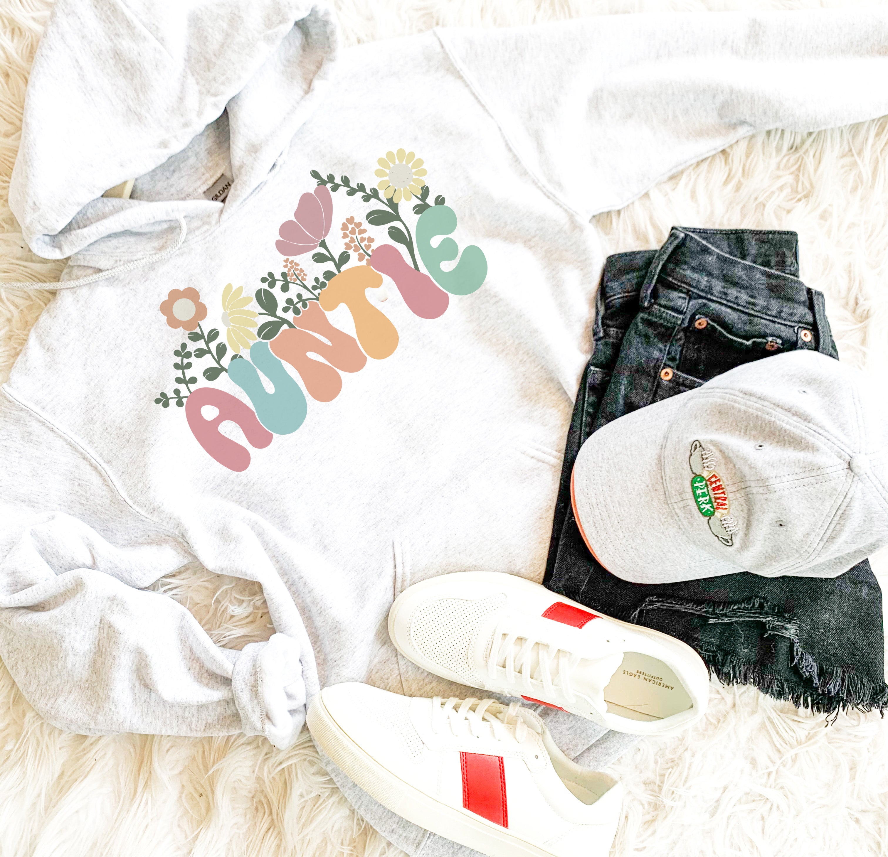 Floral Auntie Sweatshirt