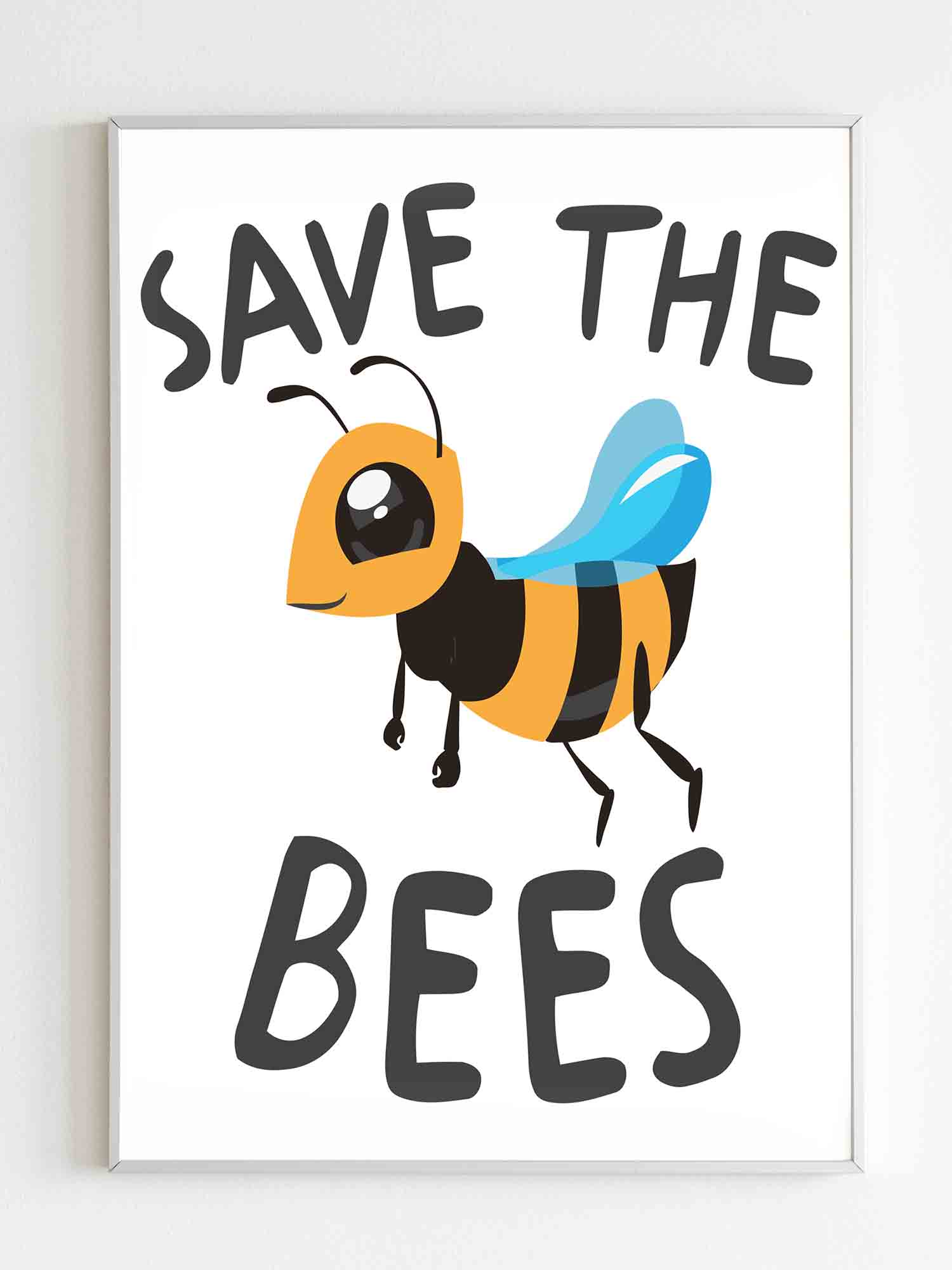 Honey Bee Save The Bees Poster Poster Art Design