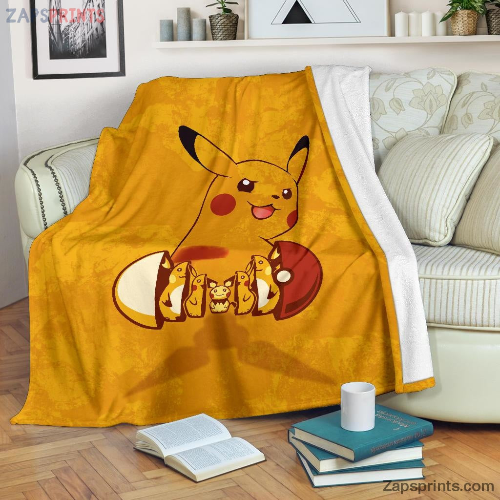 Russian Doll Pikachu Pokemon Blanket - Beanshirt Store