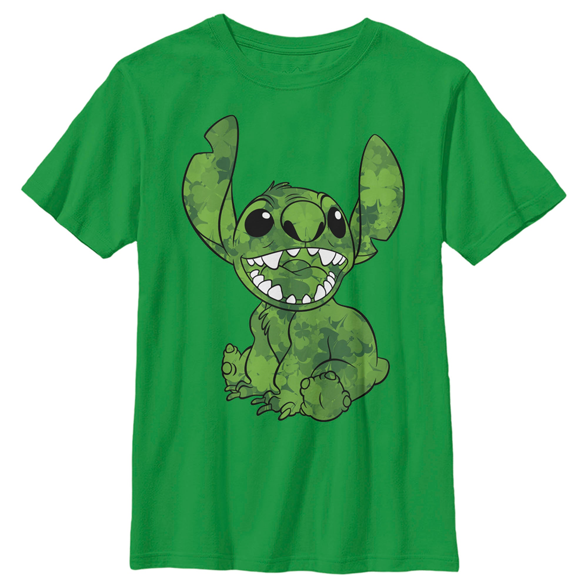 Boy’S Lilo & Stitch Four-Leaf Clover Fill T-Shirt